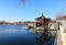 The Shi-sa-hai lake in central Beijing China