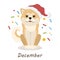 Shiba dogs calendar.