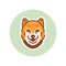 Shiba inu dog mascot illustration