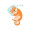 Shiba Inu Dog Sleeping on Pillow, Cute Funny Japan Pet Animal Cartoon Character Vector Illustration