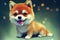 Shiba Inu puppy dog illustration