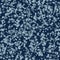Shibori Background.Tie Dye Indigo Blue Confetti Texture. Bleached Resist Mottled Seamless Pattern. Watercolor Effect Textile.