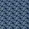 Shibori Background.Tie Dye Indigo Blue Wave Texture. Bleached Handmade Resist Seamless Pattern. Watercolor Water Sea River.