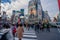 Shibuya, Tokyo, Japan - December 26, 2018: Crowd pedestrians people walking on zebra crosswalk at Shibuya district in Tokyo, Japan