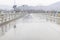 Shiekh Zayed bridge swat valley view in rain