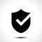 Shield check mark logo icon design template element