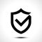 Shield check mark logo icon design template element
