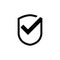 Shield checkmark icon vector illustration