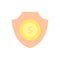 shield coin dollar icon. Simple color vector elements of bankruptcy icons for ui and ux, website or mobile application