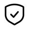 Shield Crest Vector Icon, Shield Check Mark Sign, Approved Protection For Your Business, Application, Website, Secured Icon,
