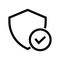 Shield Crest Vector Icon, Shield Check Mark Sign, Approved Protection For Your Business, Application, Website, Secured Icon,