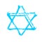 Shield of David. Star of David. The six-pointed geometric star figure is the compound of two equilateral triangles