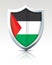 Shield with Flag of Gaza Strip
