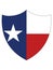 Shield Flag of USA State of Texas