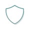 Shield Icon flat vector arms secure sign/symbol. For mobile user interface.