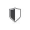 Shield icon , protection solid logo illustration, guard pi