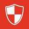 The shield icon. Security and safety, firewall symbol.