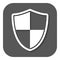 The shield icon. Security and safety, firewall symbol.