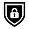 Shield and lock icon vector. antivirus illustration symbol. access logo.