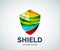 Shield logo business branding icon