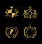 Shield Logo Collection, Golden Shield Logo, Kingdom Logo