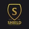 Shield logo. Protection company. Security. Guardian. Vector illustration.