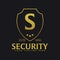 Shield logo. Protection company. Security. Guardian. Vector illustration.