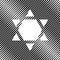 Shield Magen David Star Inverse. Symbol of Israel inverted. Vect
