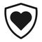 Shield protect icon, safety symbol, defense logo, web button, internet security