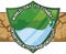 Shield Protecting Water and Vegetation for Desertification and Drought Day, Vector Illustration