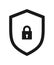 Shield security lock icon