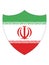 Shield Shaped Flag of Iran