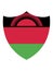 Shield Shaped Flag of Malawi