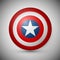 Shield with a star, superhero shield, comics shield