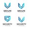 Shield. Vector logo template. Symbol of security.