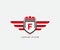 Shield Wing F Letter Icon Design, Automotive Icon Concept