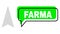 Shifted Farma Green Chat Frame and Mesh Network Arrowhead Up
