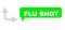 Shifted Flu Shot Green Text Frame and Mesh Network Bifurcation Arrow Right Up