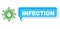 Shifted Infection Chat Cloud and Network Infection Lockdown Icon