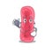 Shigella Sonnei in doctor cartoon character with tools