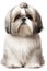 Shih Tzu Dog isolated on white background