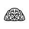 shih tzu dog puppy pet line icon vector illustration