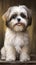 A Shih Tzu portrait captures the breed\\\'s friendly disposition, expressive eyes, and the enchanting