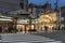 Shijo Dori street corner evening twilight Kyoto