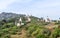 Shikharji Jain Temple area on Parasnath Hill Range. Scenic Landscape View. Chota Nagpur Plateau in Giridih district of Indian