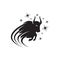 shilhoutte of bull buffalo logo design. simple bison vector logo illustrations