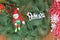 Shimmer Christmas Wreath Decoration with Shelf Elf and Believe Cutout