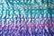 shimmering mermaid scale fabric in daylight