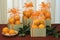 Shimmering Orange Gift Boxes. New Years Delights in Pearl Green Perfect for Festive Celebrations