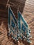 Shimmery Handmade Amazon Beaded Earrings
